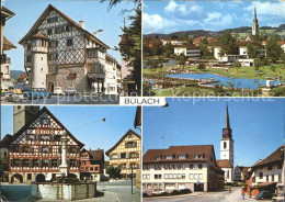 12226877 Buelach ZH Brunnen Kirche Schwimmbad  Buelach - Autres & Non Classés