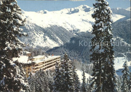 12221527 Davos GR Mountain Hotel Schatzalp Blick Auf Pischahorn Davos Platz - Autres & Non Classés