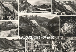 12220637 Furka Autobus Grimsel Rhonegletscher Berghuette Panorama Eisgrotte Stra - Other & Unclassified