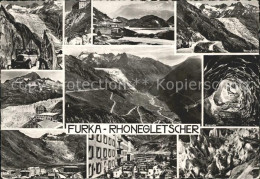 12220637 Furka Autobus Grimsel Rhonegletscher Berghuette Panorama Eisgrotte Stra - Andere & Zonder Classificatie