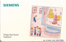 Germany - Siemens Cartoon Calendar 1997 - P. Petit-Roulet ''Frankreich'' - O 1449 - 11.1996, 6DM, 1.500ex, Mint - O-Series : Séries Client