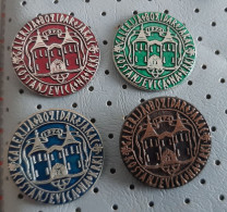 Kostanjevica Na Krki Galerija Bozidar Jakac Coat Of Arms Slovenia Pins - Villes