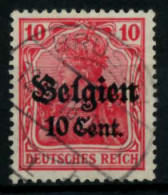 BES 1WK LP BELGIEN Nr 14cI Zentrisch Gestempelt Gepr. X6CE0D2 - Occupation 1914-18