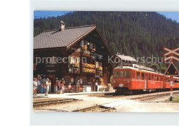 12176897 Rhaetische Bahn Chur-Aroda Station Langwies  Eisenbahn - Autres & Non Classés