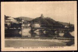 Italy - Torino - Monte Dei Cappuccini E Ponte Della Gran Madre Di Dio - Pontes