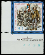 DDR 1989 Nr 3259 Postfrisch ECKE-ULI X0E3E3E - Neufs