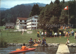 12156997 Euthal Ferienlager Roessli Steinbach Am Sihlsee Kanu Euthal - Sonstige & Ohne Zuordnung