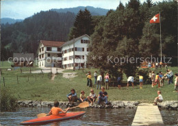 12156997 Euthal Ferienlager Roessli Steinbach Am Sihlsee Kanu Euthal - Andere & Zonder Classificatie