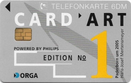 Germany - Orga - Card Art Nr. 1 - Paderborn Um 2005 - O 0598 - 04.1994, 6DM, 2.000ex, Mint - O-Series : Customers Sets