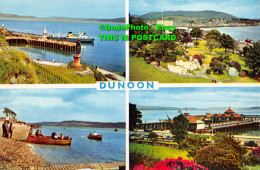 R413304 Dunoon. Car Ferry Leaving Pier. West Bay. M. And L. National Series. Mul - World