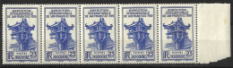 INDO - CHINA....." 1939..".....EXHIBITION.......SG256 X STRIP OF 5.......2 X MNH ....3 X MH....... - Neufs