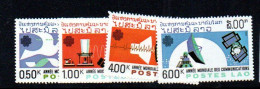 LAOS - 1983 - TELECOMMUNICATIONS SET OF 4  MINT NEVER HINGED - Laos