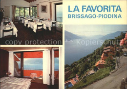 12071007 Brissago TI Piodina Restaurant Pension La Favorita Brissago - Andere & Zonder Classificatie