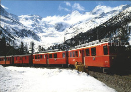 12060287 Rhaetische Bahn Bernina-Express Morteratsch Bellavista Eisenbahn - Autres & Non Classés