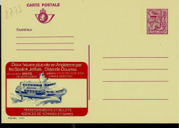 Publibel Neuve N° 2775 ( JETFOILS - Ostende - Douvres) - Werbepostkarten