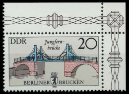DDR 1985 Nr 2973II Postfrisch ECKE-ORE SBB008E - Unused Stamps