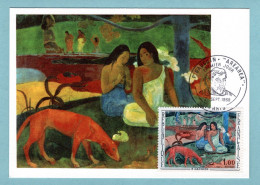 Carte Maximum 1968 - Paul Gauguin - Arearea - YT 1568 - Paris - 1960-1969