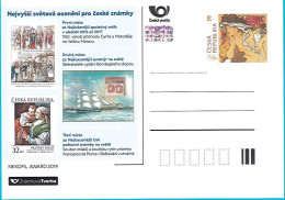 ** ZT 3 Czech Republic Awarded Stamps -  Mucha 2019 - Ansichtskarten