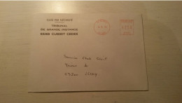 ENVELOPPE 1992  En Provenance De France (Cusset) - Lettres & Documents