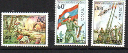 LAOS - 1978 - ARMY DAY SET OF 3  MINT NEVER HINGED - Laos