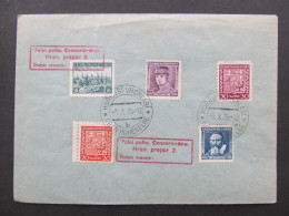 AK Ober Hohenelbe Vrchlabí Polní Pošta Feldpost 1938  // P9852 - Covers & Documents