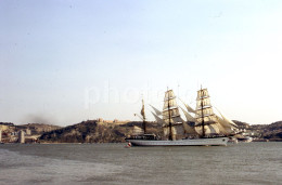 1970s SAGRES SAILING SCHOOL SHIP VESSEL BATEAU LISBON TAGUS 35mm SLIDE PHOTO FOTO NB4168 - Dias