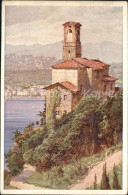 12048737 Castagnola-Cassarate Chiesa Lago Di Lugano Kuenstlerkarte Castagnola-Ca - Other & Unclassified