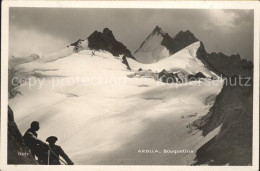 12048667 Arolla VS Bouquetins Bergsteiger Gebirgspanorama Arolla - Autres & Non Classés