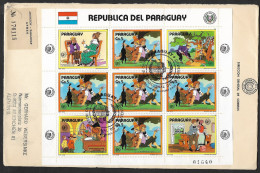 Paraguay 1985 FDC Recommandée Mark Twain Huckleberry Finn Tom Sawyer Année Internationale Jeunesse R FDC Int. Youth Year - Cuentos, Fabulas Y Leyendas
