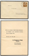 Germany 1940 Mourning Cover; Werther über Bielefeld To Schiplage; 3pf. Hindenburg - Storia Postale
