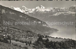 12047357 Sigriswil Thunersee Mit Eiger Moench Jungfrau Sigriswil - Andere & Zonder Classificatie