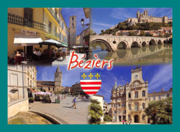 34 Béziers (multivues, Blason, Salon De Thé ) - Beziers