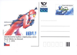 CDV 153 Czech Republic  Biathlon Championship 2013 - Cartoline Postali