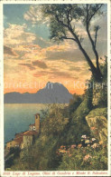 12046057 Gandria Lago Di Lugano Olivi E Monte San Salvatore Luganersee Photo Aqu - Sonstige & Ohne Zuordnung