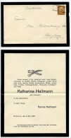 Germany 1940 Mourning Cover; St. Annen über Melle To Schiplage; 3pf. Hindenburg - Covers & Documents