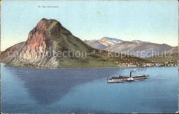 12045907 Monte San Salvatore Lago Di Lugano Luganersee Dampfer Lugano - Other & Unclassified