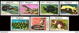 7477  Turtles - Tortues - Snakes - Serpents - Laos Yv 597-03 MNH - 1,45 (12) - Schildpadden