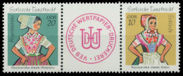 DDR ZUSAMMENDRUCK Nr WZ14II Postfrisch 3ER STR SBCB76A - Zusammendrucke