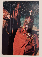 Kenya - Masai Dance Costume ,NUS ETHNIQUES Adultes ( Afrique Noire ) , Stamp Shell Used Air Mail 1977 - Kenia