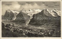 12044237 Grindelwald Panoramakarte Grindelwald - Autres & Non Classés