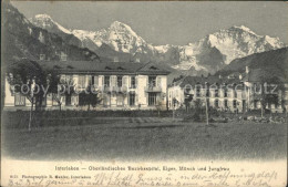12044097 Interlaken BE Bezirksspital Mit Eiger Moench Und Jungfrau Interlaken - Autres & Non Classés