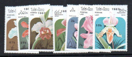 LAOS - 1987 - ORCHIDS SET OF 7  MINT NEVER HINGED, - Laos