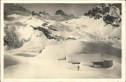 12042487 Engelberg OW Truebsee Mit Jochpass Berghuette Winterpanorama Engelberg - Altri & Non Classificati