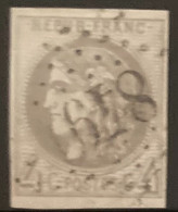 France YT N° 41B Oblitéré. Signé Scheller. TB - 1870 Bordeaux Printing