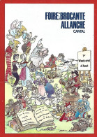 Allanche (15) Foire à La Brocante 1er Week-end D'août 2scans Saltimbanques Accordéon Trombones Violon Biniou échasses - Allanche