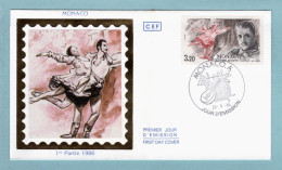 FDC Monaco 1986 - Création De La Nouvelle Compagnie De Ballets De Monte-Carlo - YT 1533 - FDC