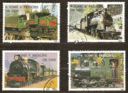Sao Tomé-et-Principe -  Locomotives 1995 - Trains