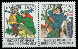 DDR ZUSAMMENDRUCK Nr WZd357 Postfrisch WAAGR PAAR SBE5B8E - Se-Tenant