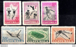 1263  Tennis - Volleyball - Diving - Track & Field - Guatemala Yv A173-78 - No Gum - 9,75 (60) - Tenis