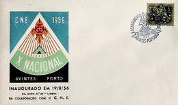 1956. Portugal. 10º Acampamento Nacional Do Corpo Nacional De Escutas - Cartas & Documentos